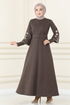 Belted Dress MSL1610 Brown - Thumbnail