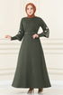 Belted Dress MSL1610 Khaki - Thumbnail