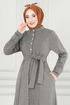 Belted Dress MSL193 Mink - Thumbnail