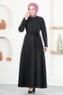 Belted Dress MSL2019 Black - Thumbnail