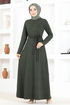 Belted Dress MSL2019 Khaki - Thumbnail