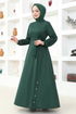 Belted Dress MSL202 Emerald - Thumbnail