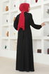 Belted Dress MSL205 Black - Thumbnail