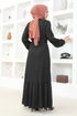 Belted Dress MSL206 Black - Thumbnail