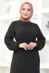 Belted Dress MSL206 Black - Thumbnail