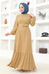 Belted Dress MSL206 Latte - Thumbnail