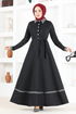 Belted Dress MSL2395 Anthracite - Thumbnail