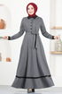 Belted Dress MSL2395 Grey - Thumbnail