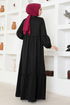 Belted Dress MSL4003 Black - Thumbnail