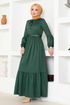 Belted Dress MSL4003 Emerald - Thumbnail