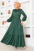 Belted Dress MSL4003 Emerald - Thumbnail