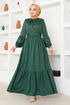 Belted Dress MSL4003 Emerald - Thumbnail