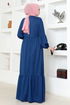 Belted Dress MSL4003 Indigo - Thumbnail