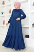 Belted Dress MSL4003 Indigo - Thumbnail