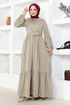 Belted Dress MSL4003 Mink - Thumbnail