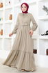 Belted Dress MSL4003 Mink - Thumbnail