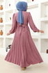 Belted Dress MSL4011 Rose Kurusu - Thumbnail