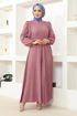 Belted Dress MSL4011 Rose Kurusu - Thumbnail