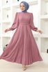 Belted Dress MSL4011 Rose Kurusu - Thumbnail