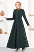 Belted Dress MSL4322 Emerald - Thumbnail