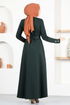 Belted Dress MSL4322 Emerald - Thumbnail