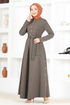 Belted Dress MSL4322 Mink - Thumbnail