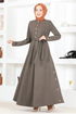 Belted Dress MSL4322 Mink - Thumbnail