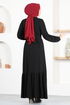 Belted Dress MSL8171 Black - Thumbnail