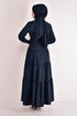 Belted Dress Navy blue ASM2610 - Thumbnail