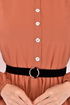 Belted Dress Orange ASM2613 - Thumbnail