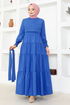 Belted Dress Saks ASM2610 - Thumbnail