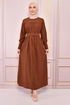 Belted Dress Taba END5510 - Thumbnail