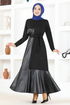 Belted Dress TBT3212 Black - Thumbnail