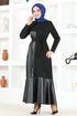 Belted Dress TBT3212 Black - Thumbnail