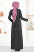 Belted Dress VTN922 Black - Thumbnail