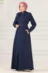 Belted Ferace MSV2345 Navy blue - Thumbnail