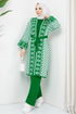 Belted Triple Knitwear Team MSV21207 Green - Thumbnail