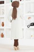 Belted Tunic TBT671 Cream - Thumbnail