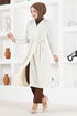 Belted Tunic TBT671 Cream - Thumbnail