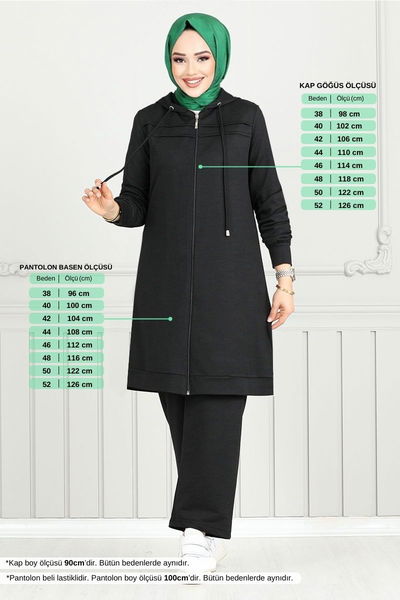 MRV F.O.N. - Biye Detail Hijab Team 1978FON1064-M Black