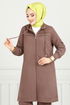 Biye Detail Hijab Team 1978FON1064-M Open Coffee - Thumbnail