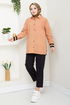 Biye Detailed Shirt 407EVO1065-M Latte - Thumbnail