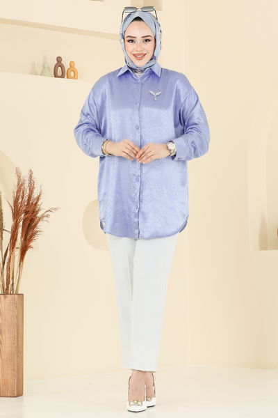 N.F.C. - Blouses and Shirts 5296NFC1010-MS Baby Blue - 387296
