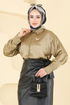 البلوز والقمصان بيج غامق 5296NFC1010-MS - Thumbnail