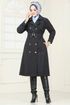 Bolero Detailed Stamp Coat 2054BGS895-M Anthracite - Thumbnail