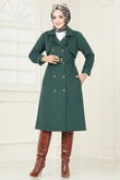 MRV B.G.S. - Bolero Detailed Stamp Coat 2054BGS895-M Emerald