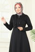Bolero Detay Dabıl Ferace 2698SL432-MS Siyah - Thumbnail