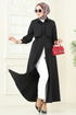 Bolero Detay Elbise Ferace 7010UZ662-MS Siyah - Thumbnail