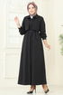 Bolero Detay Elbise Ferace 7010UZ662-MS Siyah - Thumbnail