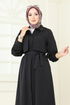 Bolero Detay Elbise Ferace 7010UZ662-MS Siyah - Thumbnail